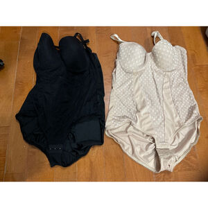 Heavenly Shapewear size 2X Black & Beige